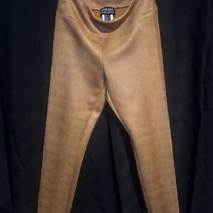 Vince Camuto Faux Leather Leggings in Camel Brown